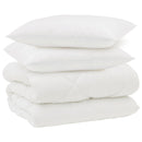 Vinter dyne med pude 3 stk. Hvid Microfiber