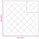 Dyne med puder 200 x 200 cm 350+200 GSM Microfiber Hvid