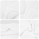 Dyne med puder med pude 3 stk. Hvid Microfiber