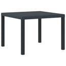 Havemøbel Bord Antracit 100 x 100 x 73 cm polyrattan