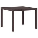 Havemøbel Bord Brun 100 x 100 x 73 cm polyrattan