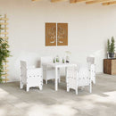 Havemøbel Bord Hvid 100 x 100 x 73 cm polyrattan