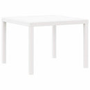 Havemøbel Bord Hvid 100 x 100 x 73 cm polyrattan