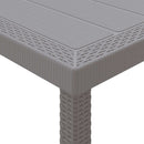 Havemøbel Bord Lysegrå 100 x 100 x 73 cm polyrattan