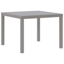 Havemøbel Bord Lysegrå 100 x 100 x 73 cm polyrattan