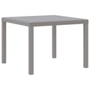 Havemøbel Bord Lysegrå 100 x 100 x 73 cm polyrattan