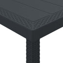Havemøbel Bord Antracit 150 x 100 x 73 cm polyrattan