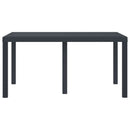 Havemøbel Bord Antracit 150 x 100 x 73 cm polyrattan