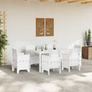 Havemøbel Bord Hvid 150 x 100 x 73 cm polyrattan