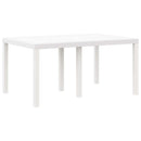 Havemøbel Bord Hvid 150 x 100 x 73 cm polyrattan