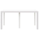 Havemøbel Bord Hvid 150 x 100 x 73 cm polyrattan
