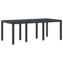 Havemøbel Bord Antracit 200 x 100 x 73 cm polyrattan