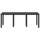 Havemøbel Bord Antracit 200 x 100 x 73 cm polyrattan