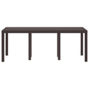 Havemøbel Bord Brun 200 x 100 x 73 cm polyrattan
