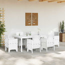 Havemøbel Bord Hvid 200 x 100 x 73 cm polyrattan