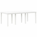 Havemøbel Bord Hvid 200 x 100 x 73 cm polyrattan