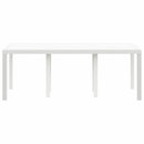 Havemøbel Bord Hvid 200 x 100 x 73 cm polyrattan