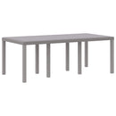 Havemøbel Bord Lysegrå 200 x 100 x 73 cm polyrattan