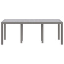 Havemøbel Bord Lysegrå 200 x 100 x 73 cm polyrattan