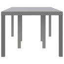 Havemøbel Bord Lysegrå 200 x 100 x 73 cm polyrattan