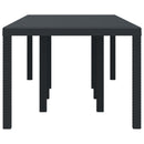 Havemøbel Bord Antracit 250 x 100 x 73 cm polyrattan
