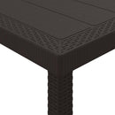 Havemøbel Bord Brun 250 x 100 x 73 cm polyrattan
