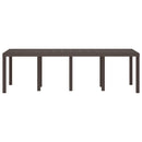 Havemøbel Bord Brun 250 x 100 x 73 cm polyrattan