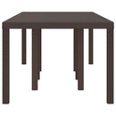 Havemøbel Bord Brun 250 x 100 x 73 cm polyrattan