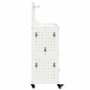 Værktøjsvogn med hylde Hvid 65 x 35 x 111 cm Koldvalset stål