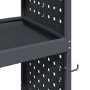 Værktøjsvogn med hjul Antracit 65 x 35 x 111 cm Koldvalset stål