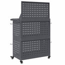 Værktøjsvogn med hjul Antracit 65 x 35 x 111 cm Koldvalset stål