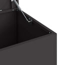 Udendørs Opbevaringskasse Sort 100 x 50,5 x 50 cm Stål