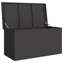 Udendørs Opbevaringskasse Sort 100 x 50,5 x 50 cm Stål