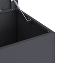 Udendørs Opbevaringskasse Antracit 100 x 50,5 x 50 cm Stål