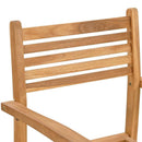 Stol 6 pcs Brun 56 x 55 x 90.5 cm Massiv Teaktræ
