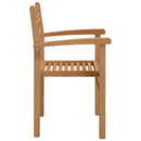 Stol 6 pcs Brun 56 x 55 x 90.5 cm Massiv Teaktræ