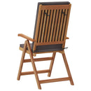 Have Stol 4 pcs Brun og grå 57 x 71,5 x 104 cm Massiv Teaktræ