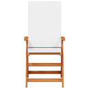 Have Stol 4 pcs Brun og hvid 57 x 71,5 x 104 cm Massiv Teaktræ