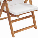 Have Stol 6 pcs Brun og hvid 57 x 71,5 x 104 cm Massiv Teaktræ