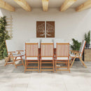 Have Stol 8 pcs Brun og hvid 57 x 71,5 x 104 cm Massiv Teaktræ