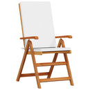 Have Stol 8 pcs Brun og hvid 57 x 71,5 x 104 cm Massiv Teaktræ