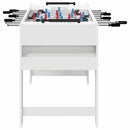 Fodboldbord Hvid 125 x 60,5 x 80 cm Konstrueret træ