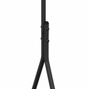 Tøjstativ med opbevaring Sort 100 x 56 x 154 cm Stål