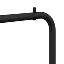 Tøjstativ med opbevaring Sort 100 x 56 x 154 cm Stål
