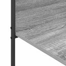 Tøjstativ med hylde Grå 120 x 44 x 160 cm Konstrueret træ