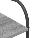 Tøjstativ med hylde Grå 120 x 44 x 160 cm Konstrueret træ