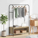 Tøjstativ Brun eg 100 x 44 x 160 cm Konstrueret træ