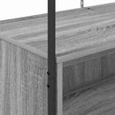 Tøjstativ med opbevaring Grå 100 x 44 x 160 cm Konstrueret træ