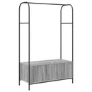 Tøjstativ med opbevaring Grå 100 x 44 x 160 cm Konstrueret træ