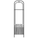 Tøjstativ med opbevaring Grå 100 x 44 x 160 cm Konstrueret træ